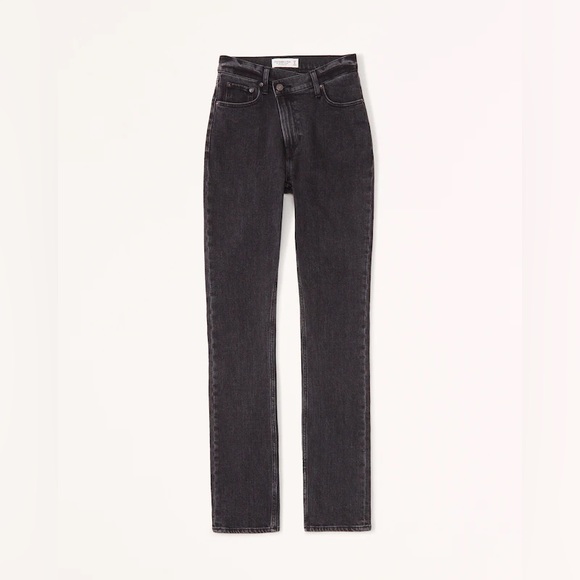 Abercrombie & Fitch Jeans Abercrombie Fitch Crisscross Ultra High Rise 9s Slim Straight Jean